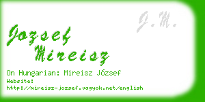 jozsef mireisz business card